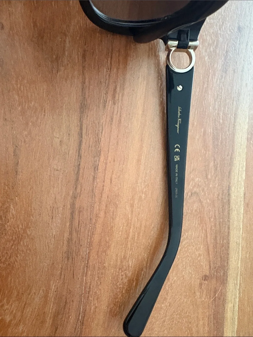 Salvatore Ferragamo Black Cat-Eye Sunglasses